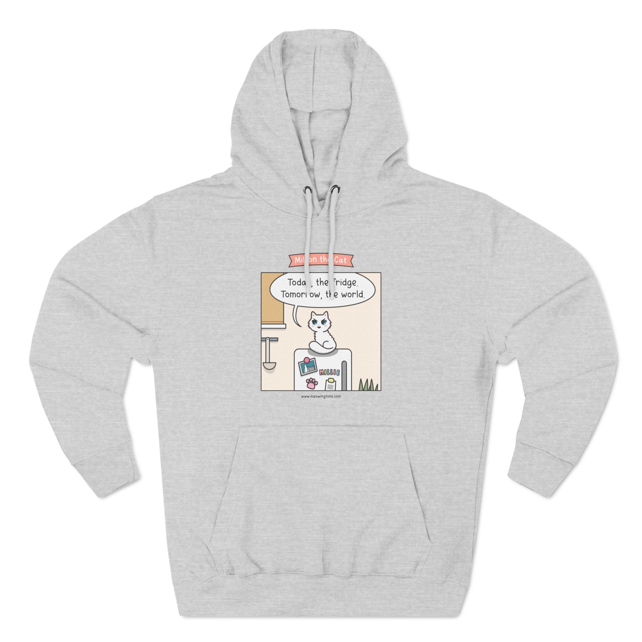 World Domination Cat Comic Hoodie